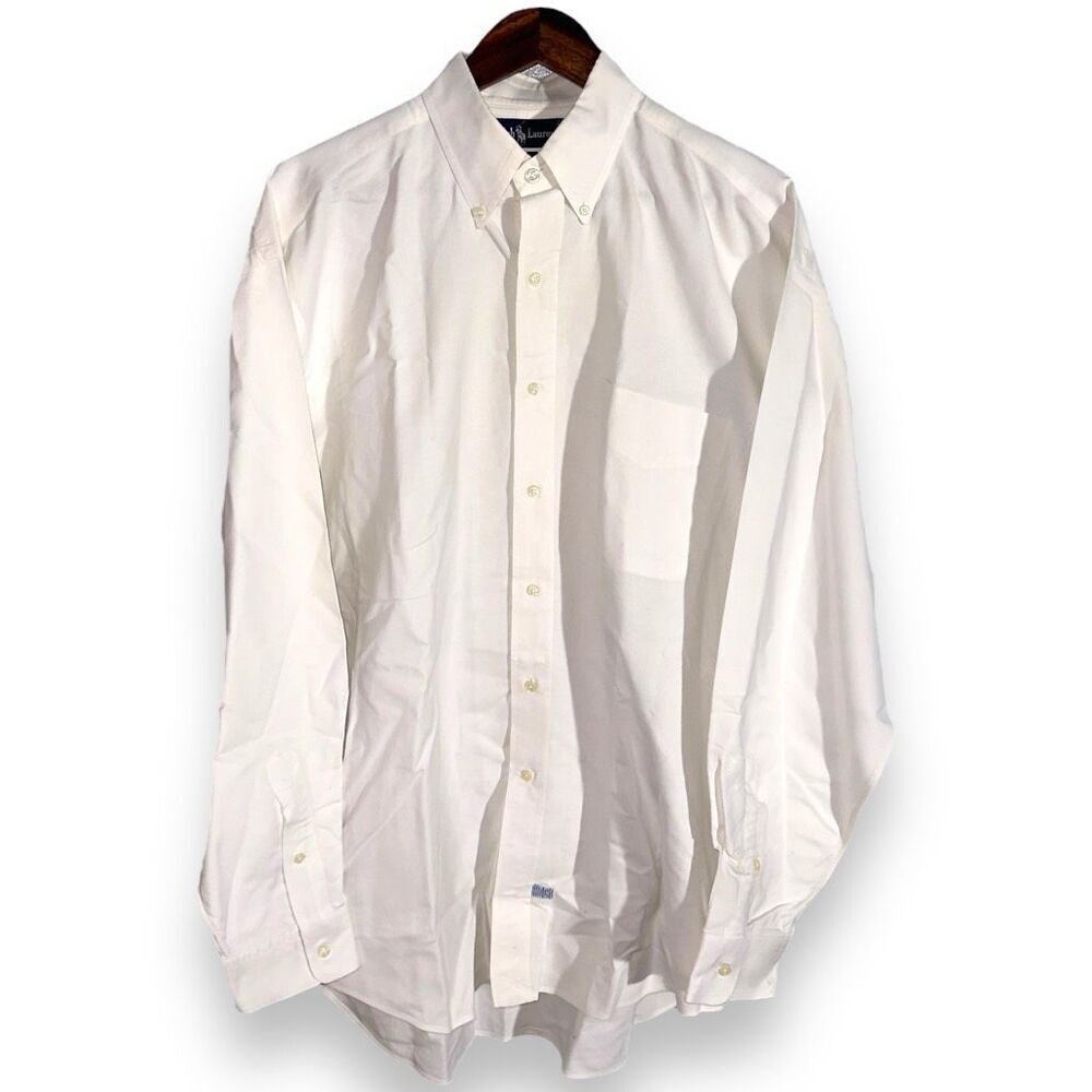 80sPolo Ralph Lauren White “The Big Oxford” Shirt Size L